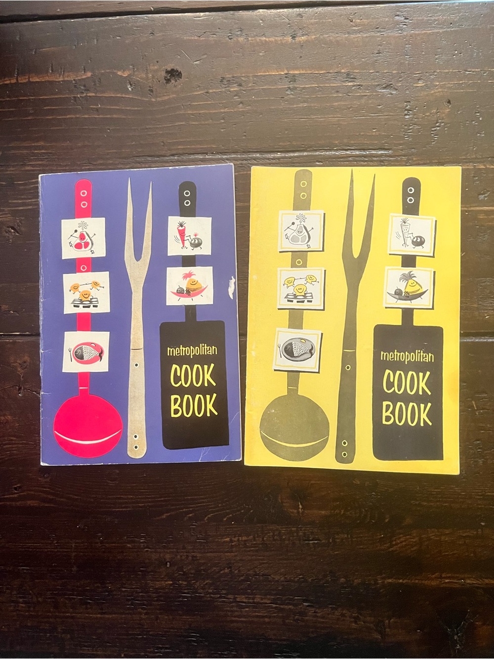 Vintage Metropolitan Cook Book (Set of 2)